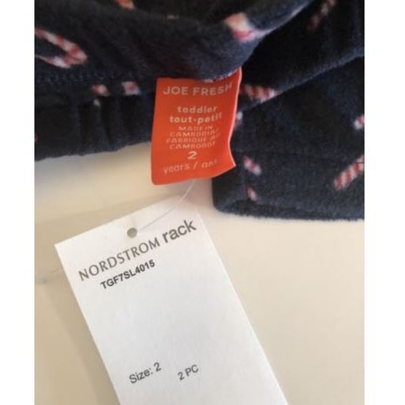 NWT Girls Joe Fresh Christmas Pajama Set 2T - Picture 6 of 7